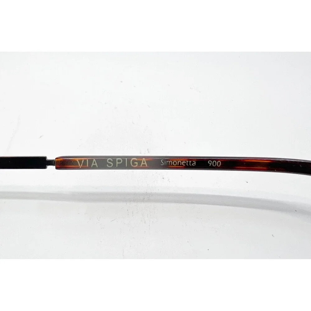 Via Spiga Simonetta Eyeglasses Womens Brown Tortoise Rectangular 53-15-140